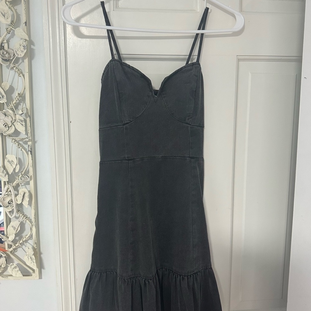 Saltwater LUXE Charcoal Mini Dress